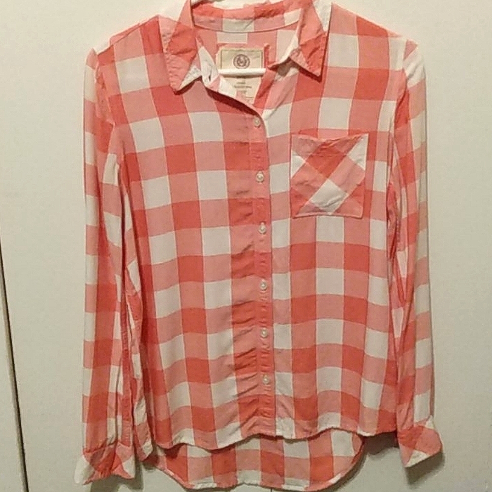 So Perfect Pink Plaid Lightweight Relaxed Flannel